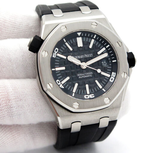 Audemars Piguet 15703ST Royal Oak Offshore Diver with Black Dial