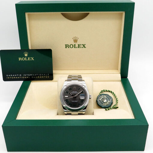 Rolex 126300 Datejust 41 with Slate Roman Dial on Oyster - Image 2