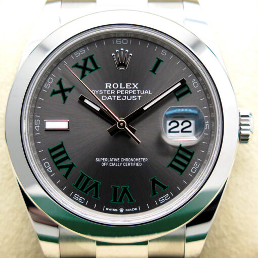 Rolex 126300 Datejust 41 with Slate Roman Dial on Oyster - Image 3