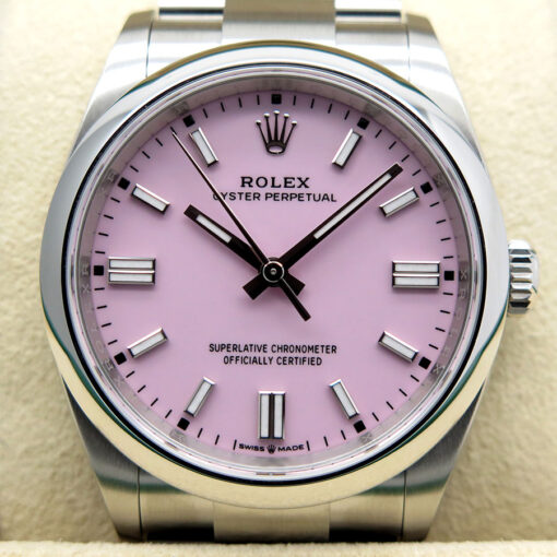 Rolex 126000 Oyster Perpetual with Pink Dial - Image 3