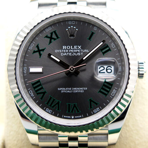 Rolex 126334 Datejust 41 with Slate Roman Dial on Jubilee - Image 3