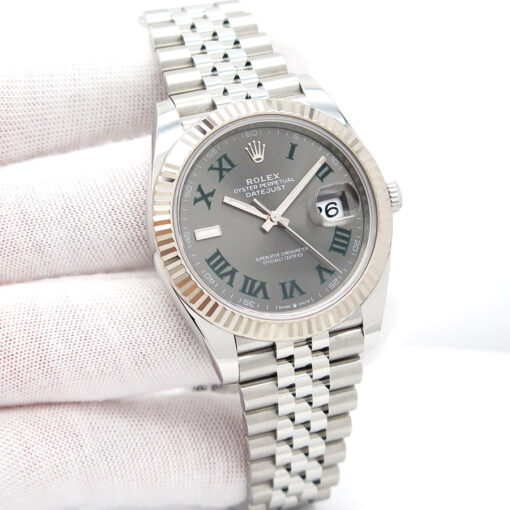 Rolex 126334 Datejust 41 with Slate Roman Dial on Jubilee