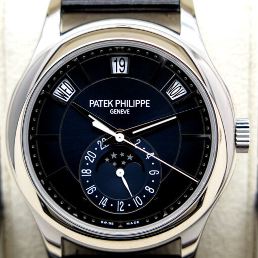 Patek Philippe 5205G Complications Annual Calendar Moonphase with Blue Dial - Image 4