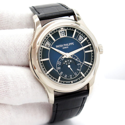 Patek Philippe 5205G Complications Annual Calendar Moonphase with Blue Dial