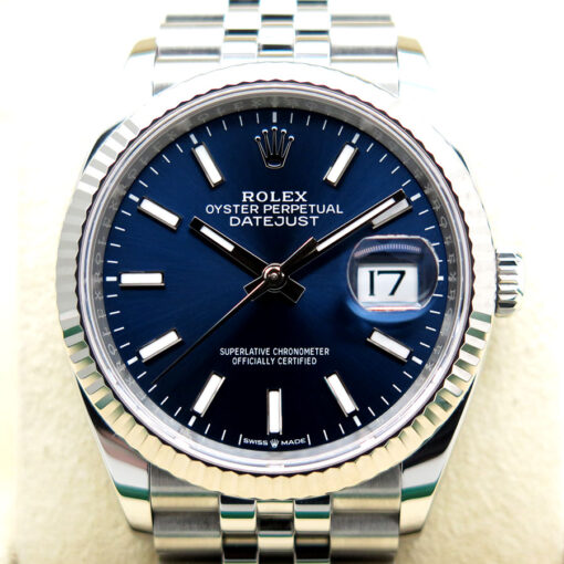 Rolex 126234 Datejust with Blue Stick Dial on Jubilee - Image 3