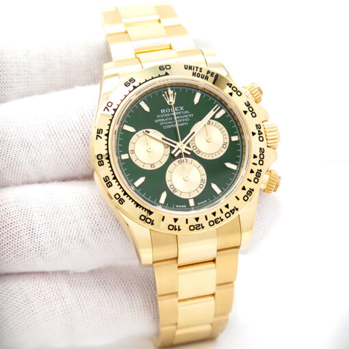 Rolex 126508 Cosmograph Daytona 18K Yellow Gold with Green and Gold Dial