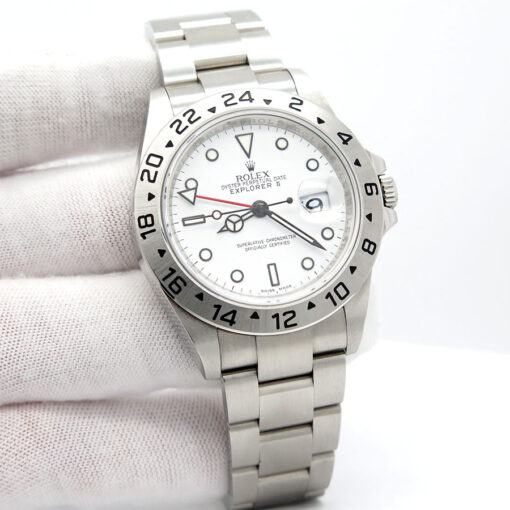 Rolex 16570 Explorer II with White Dial and 3186 Movement