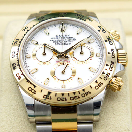 Rolex 116503 Cosmograph Daytona 18K/SS with White Dial (New Old Stock) - Image 3