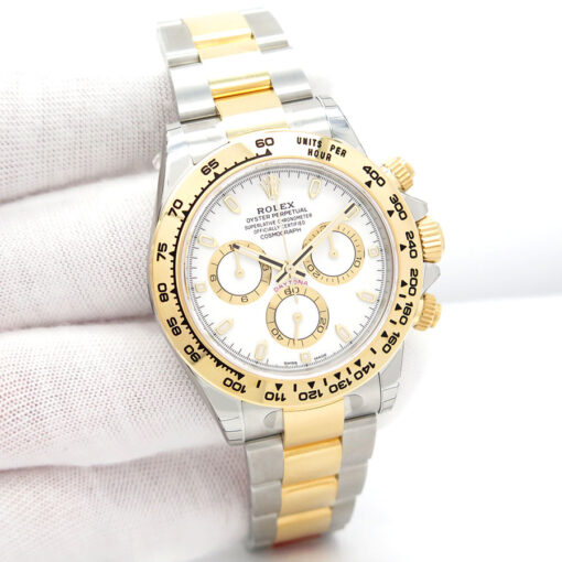Rolex 116503 Cosmograph Daytona 18K/SS with White Dial (New Old Stock)