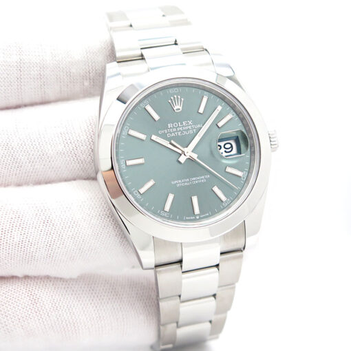 Rolex 126300 Datejust 41 with Mint Green Dial on Oyster