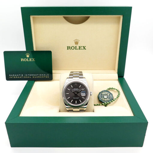 Rolex 126334 Datejust 41 with Slate Stick Dial on Oyster - Image 2