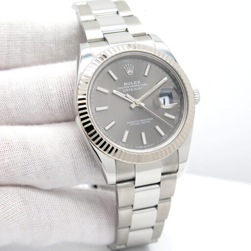 Rolex 126334 Datejust 41 with Slate Stick Dial on Oyster