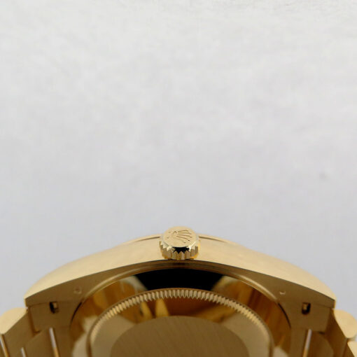 Rolex 228238 Day Date 40 18K Yellow Gold with Green Roman Dial - Image 5