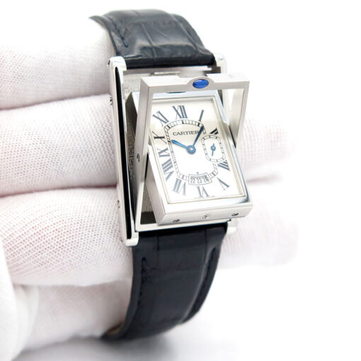 Alternative view of Cartier W1011158 Tank Basculante Quartz