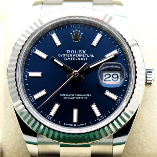 Rolex 126334 Datejust 41 with Blue Stick Dial on Oyster - Image 3