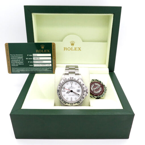 Rolex 16570 Explorer II with White Dial and 3186 Movement - Image 2