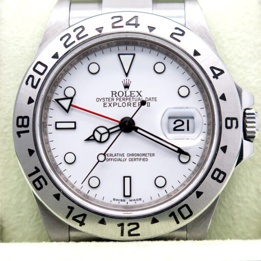 Rolex 16570 Explorer II with White Dial and 3186 Movement - Image 3