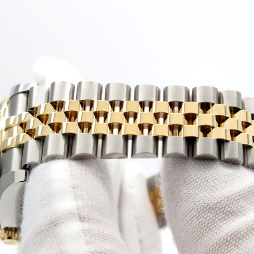 Rolex 116233 Datejust 18K/SS with Champagne Rolex Motif Diamond Dial on Jubilee - Image 6