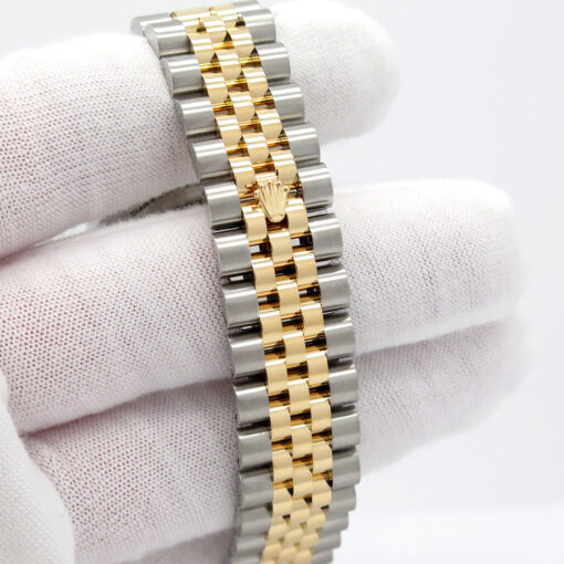 Rolex 116233 Datejust 18K/SS with Champagne Rolex Motif Diamond Dial on Jubilee - Image 7