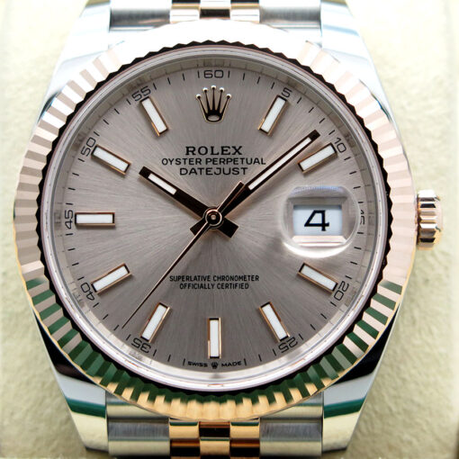 Rolex 126331 Datejust 41 18K/SS with Sundust Stick Dial on Jubilee - Image 3