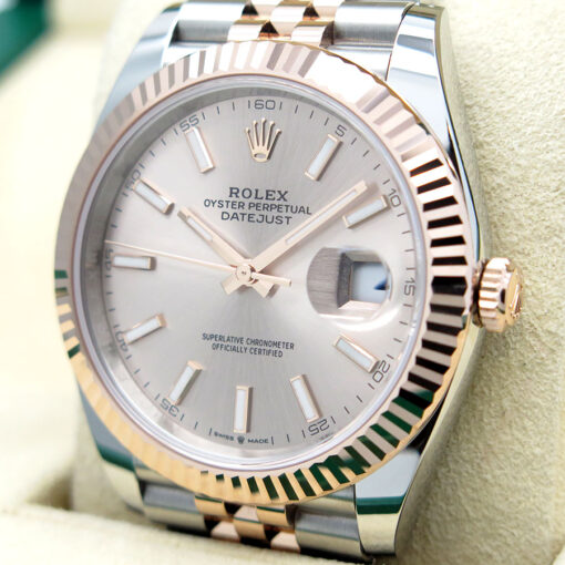 Rolex 126331 Datejust 41 18K/SS with Sundust Stick Dial on Jubilee - Image 4