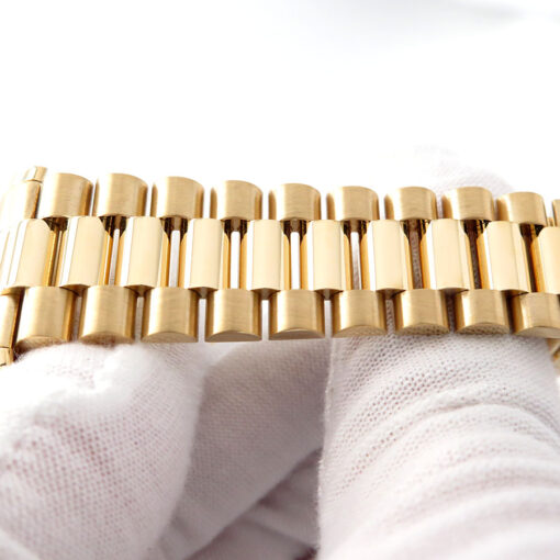 Rolex 118238 Day Date 18K Yellow Gold with Silver Rolex Motif Diamond Dial - Image 9