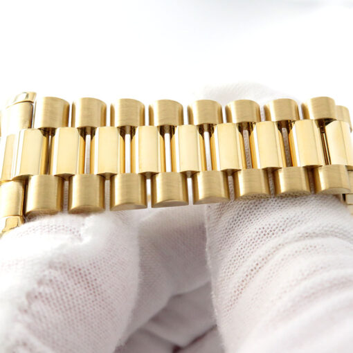 Rolex 118238 Day Date 18K Yellow Gold with Silver Rolex Motif Diamond Dial - Image 7