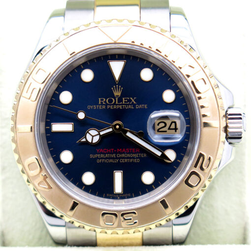 Rolex 16623 Yachtmaster 18K/SS with Blue Dial - Image 4
