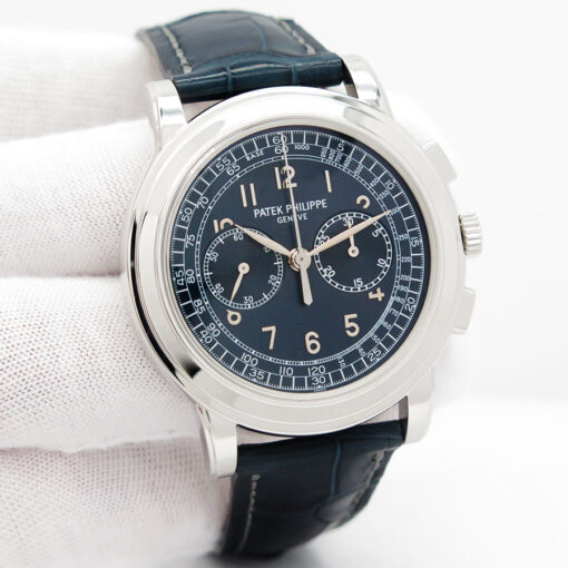 Patek Philippe 5070P Platinum Chronograph with Blue Dial