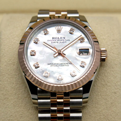 Rolex 278271 Datejust 18K/SS with Mother of Pearl Diamond Dial on Jubilee - Image 3