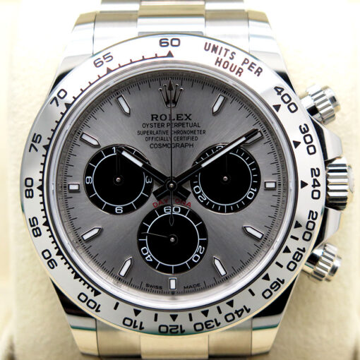 Rolex 126509 Cosmograph Daytona 18K White Gold with Steel Dial - Image 3