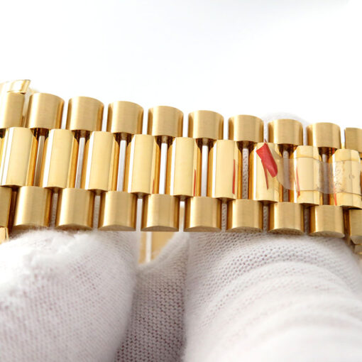 Rolex 228238 Day Date 40 18K Yellow Gold with Champagne Baguette Diamond Dial - Image 8
