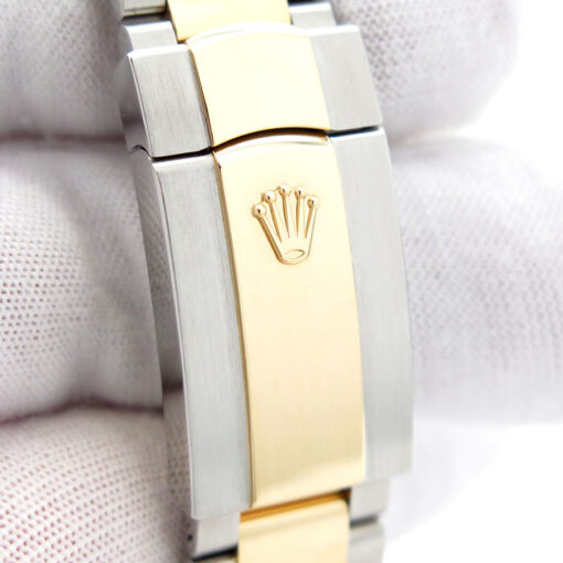 Rolex 126283RBR Datejust 18K/SS with Silver Roman Dial & Diamond Bezel on Oyster - Image 7