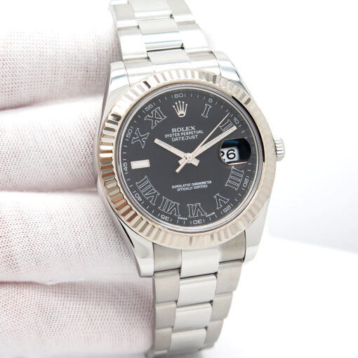 Rolex 116334 Datejust II with Black Roman Dial on Oyster