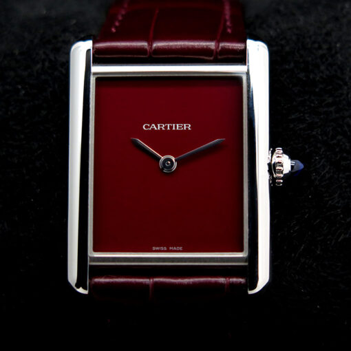 Cartier WSTA0054 Tank Must Large Quartz with Red Dial - Image 3