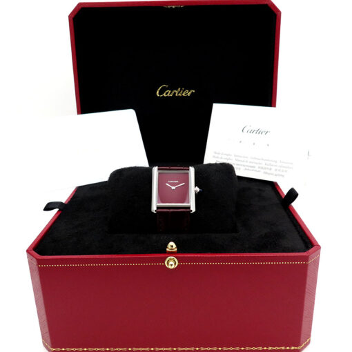 Cartier WSTA0054 Tank Must Large Quartz with Red Dial - Image 2