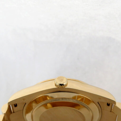 Rolex 218238 Day Date II 18K Yellow Gold with Black Wave Arabic Dial - Image 4