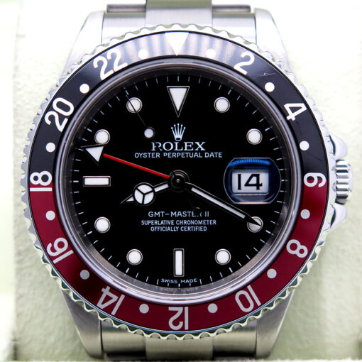 Rolex 16710 GMT Master II with Red/Black Bezel - Image 3