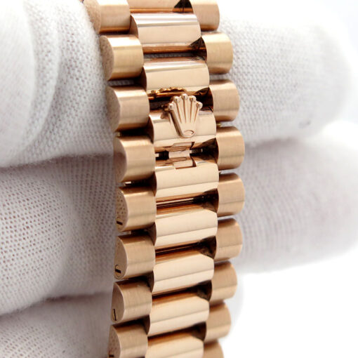 Rolex 228235 Day Date 40 18K Rose Gold with Olive Green Dial - Image 7