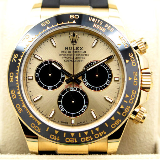 Rolex 126518LN Cosmograph Daytona 18K Yellow Gold with Gold Dial on Oysterflex - Image 3