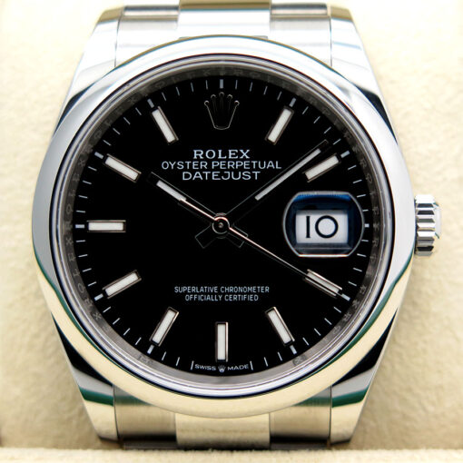 Rolex 126200 Datejust with Black Stick Dial on Oyster - Image 3