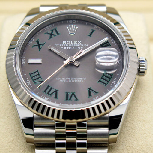 Rolex 126334 Datejust 41 with Slate Roman Dial on Jubilee - Image 3