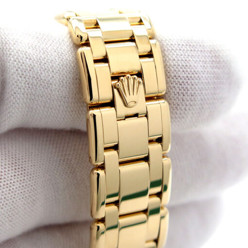 Rolex 81318 Datejust Pearlmaster 18K Yellow Gold with Champagne Roman Dial & Diamond Bezel - Image 8
