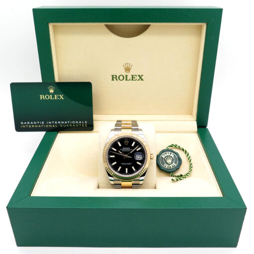 Rolex 126333 Datejust 41 18K/SS with Black Stick Dial on Oyster - Image 2