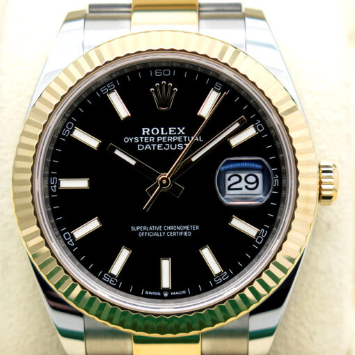 Rolex 126333 Datejust 41 18K/SS with Black Stick Dial on Oyster - Image 3