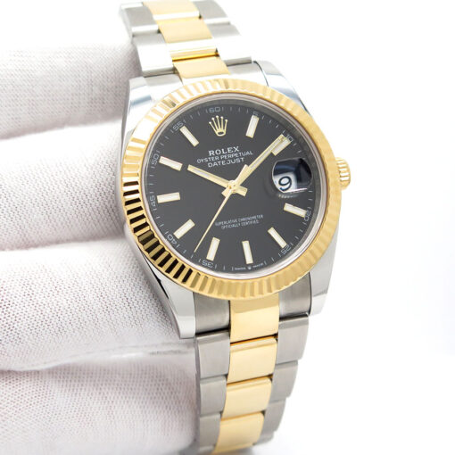 Rolex 126333 Datejust 41 18K/SS with Black Stick Dial on Oyster