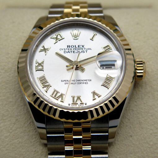 Rolex 279173 Datejust 18K/SS with Silver Roman Dial on Jubilee - Image 3