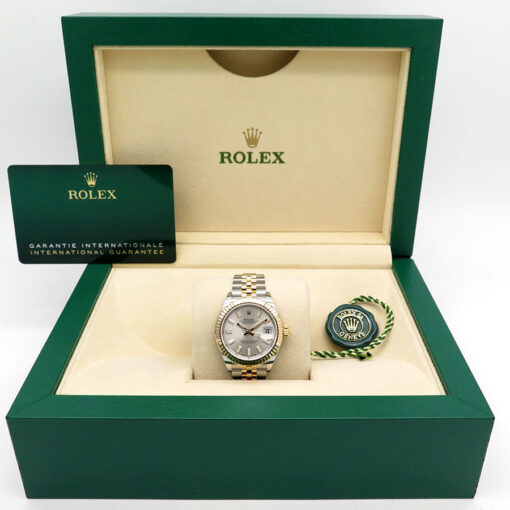 Rolex 279173 Datejust 18K/SS with Silver Stick Dial on Jubilee - Image 2