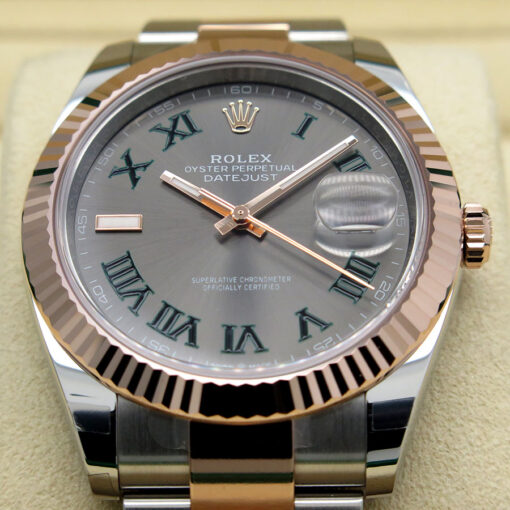 Rolex 126331 Datejust 41 18K/SS with Slate Roman Dial on Oyster - Image 3
