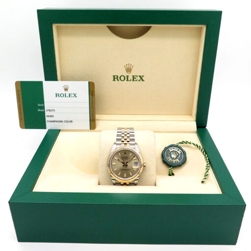Rolex 278273 Datejust 18K/SS with Champagne Stick Dial on Jubilee - Image 2